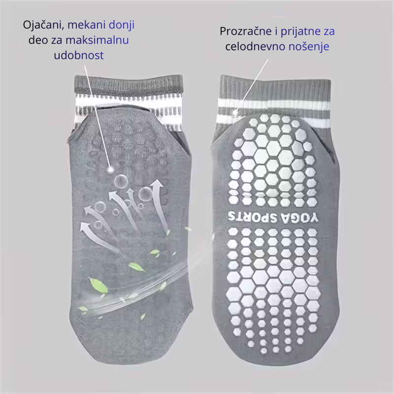 Protivklizne Yoga Čarape (5 PARI U PAKETU)