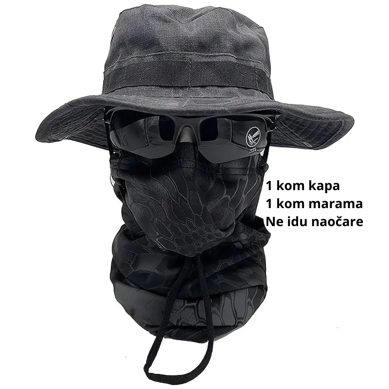 Taktička kapa sa maramom – Kamuflažni set (2 u 1)