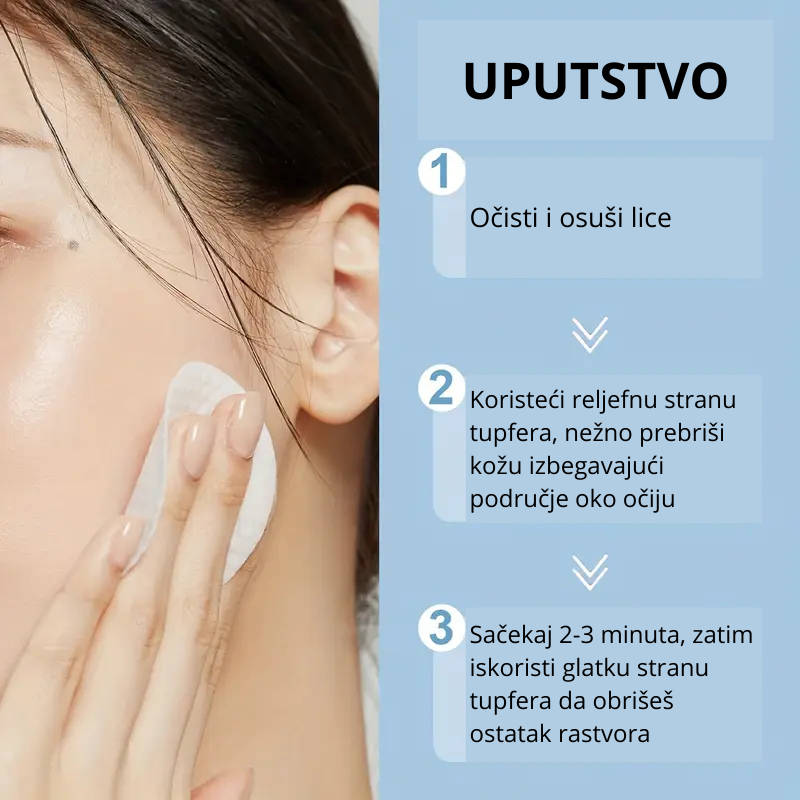 Uputstvo za pravilnu upotrebu Zero Pore Pad tupfera