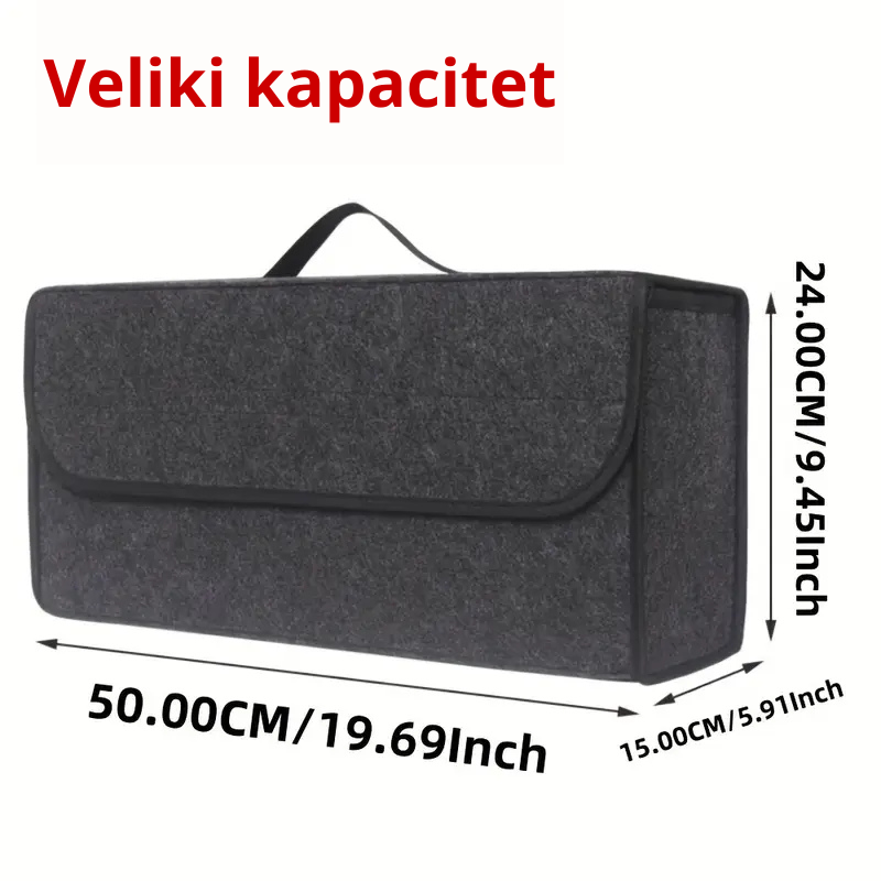 Dimenzije torbe za automobil – veliki kapacitet 50x24x15cm