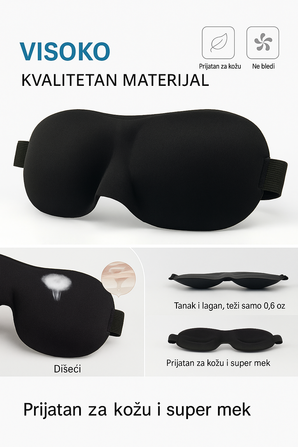 Maska za spavanje – Dubok san bez ometanja