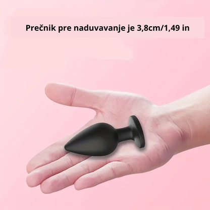 Početni izgled analnog dilda pre naduvavanja u ruci