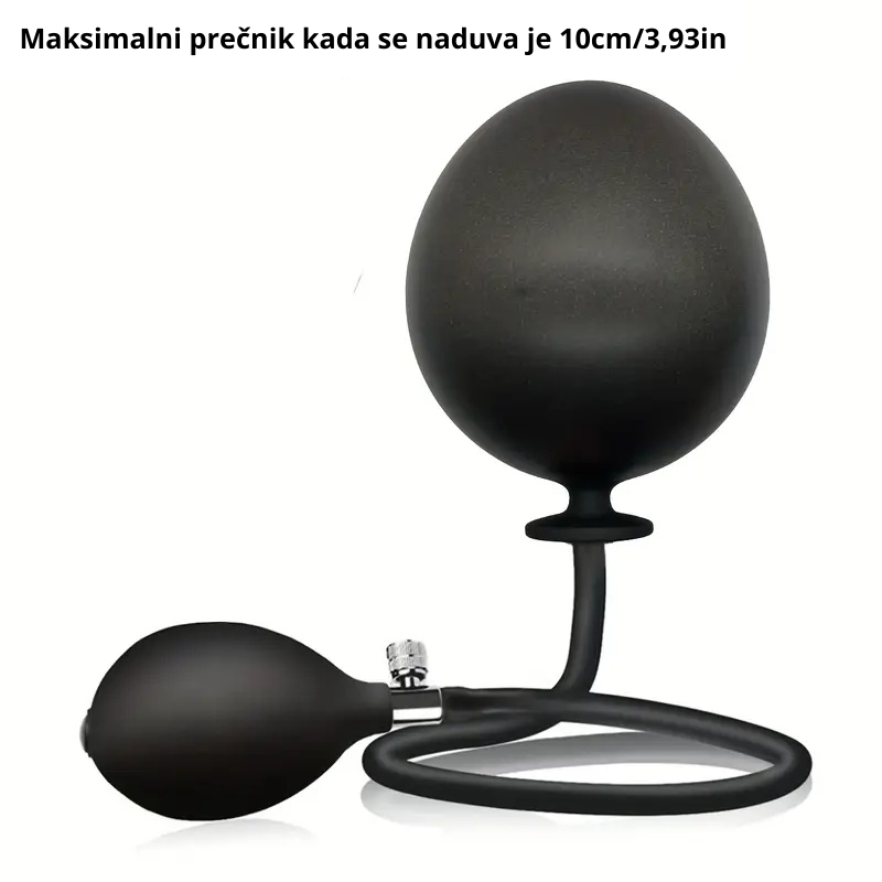 Maksimalni prečnik naduvanog analnog balon dilda