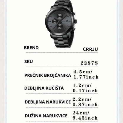 CRRJU Muški elegantni Sat - CRRJU Gentleman’s Choice