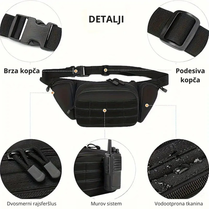 Taktička torbica za struk (Unisex)