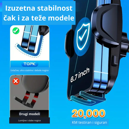 TOPK Auto Nosač za Telefon – Stabilnost, Brzina i Fleksibilnost!