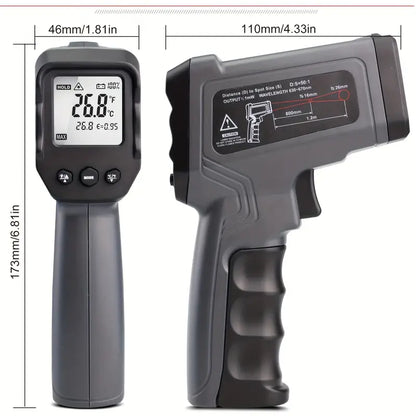 Dimenzije laserskog termometra 173mm x 110mm