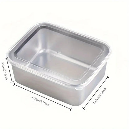Dimenzije posude od nerđajućeg čelika – 13.5 x 10.5 x 5.5 cm

