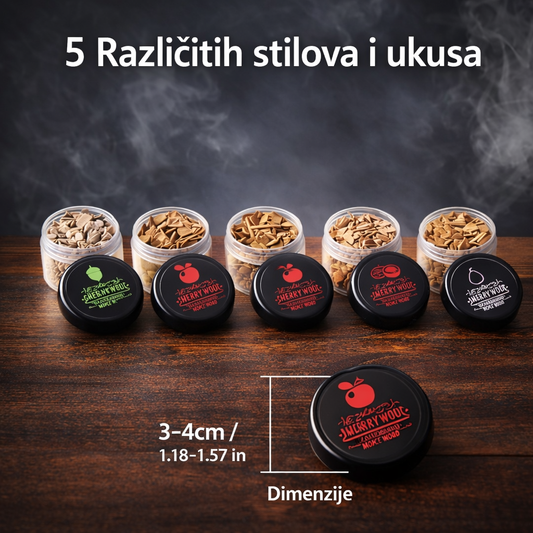 Drvene ljuspice za viski i hranu